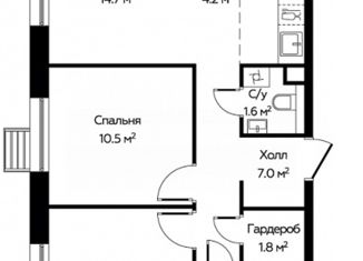 Продам 2-ком. квартиру, 55 м2, деревня Столбово, проспект Куприна, 32к2, ЖК Южное Бунино