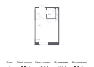 Продаю квартиру студию, 22.39 м2, Колпино, жилой комплекс Новое Колпино, к34, ЖК Новое Колпино