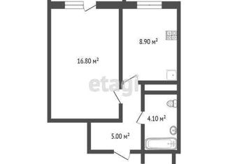Продам 1-ком. квартиру, 34.8 м2, Тюмень, ЖК Тура-2