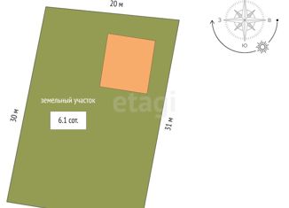 Продаю дом, 48.8 м2, Тюмень, Ленинский округ, Ореховая улица