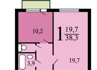 Продаю 1-ком. квартиру, 38.3 м2, Москва, станция Марк, Челобитьевское шоссе, 12к5