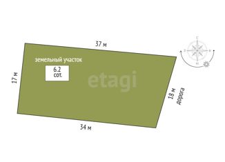 Продаю участок, 6.2 сот., поселок Новотуринский