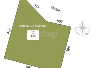 Продажа земельного участка, 12 сот., деревня Московка