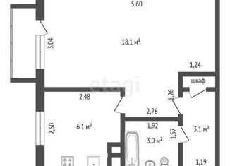 Продаю 1-комнатную квартиру, 31.1 м2, Краснодар, улица Ленина, 50, улица Ленина