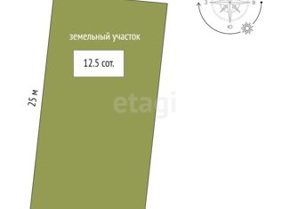 Участок на продажу, 12.5 сот., деревня Есаулова, улица Гайдара, 13