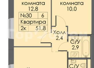 2-ком. квартира на продажу, 53 м2, поселение Сосенское, улица Малое Понизовье, 4