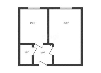 Продажа 1-комнатной квартиры, 43.3 м2, аул Новая Адыгея, Песочная улица, 1к1