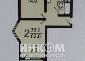 Продается 2-ком. квартира, 59 м2, Москва, Новорогожская улица, 10, Новорогожская улица