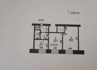 Продам 2-ком. квартиру, 50.7 м2, Иваново, 14-й проезд, 10, район Меланжевого Комбината