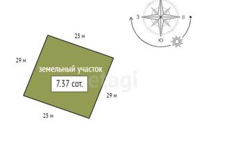 Продаю участок, 7.37 сот., поселок Манский, улица Высоцкого