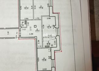 Трехкомнатная квартира на продажу, 83.7 м2, Санкт-Петербург, улица Беринга, 23к2, улица Беринга
