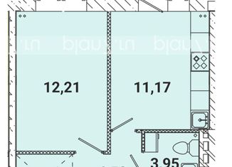 Продаю 1-комнатную квартиру, 34.5 м2, Иркутская область, микрорайон Современник, 27