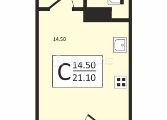 Продам квартиру студию, 25.1 м2, Ковров, Лиственная улица, 80