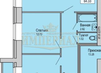 Продаю 2-ком. квартиру, 63.4 м2, Йошкар-Ола, микрорайон Фестивальный, Западная улица, 17