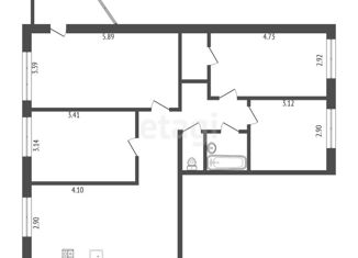 Продам 4-ком. квартиру, 89 м2, Тюменская область, Полярная улица, 7