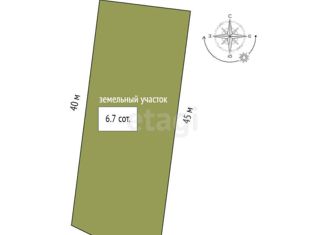 Продам земельный участок, 6.7 сот., село Мраморное, Вишнёвая улица