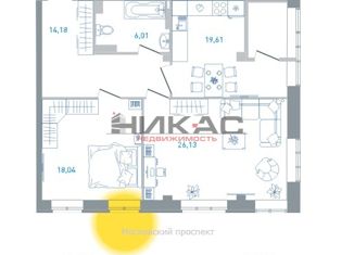 Продажа 2-ком. квартиры, 85.1 м2, Ярославль, Московский проспект, 78, ЖК Ярославль Сити