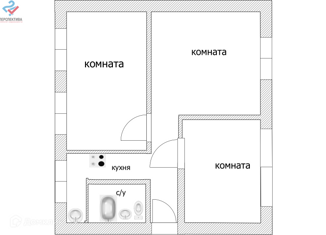 Продается 3-ком. квартира, 58 м2, Новосибирск, 1-й переулок Пархоменко, 26, 1-й переулок Пархоменко