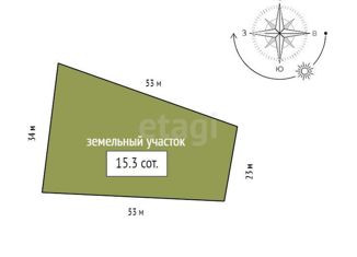 Продается земельный участок, 15.3 сот., деревня Объединение