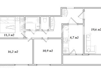 Продается 4-ком. квартира, 84 м2, Екатеринбург, метро Уральская, Соликамская улица, 3