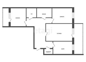 Продается 3-комнатная квартира, 72.4 м2, Красноярский край, Весенняя улица, 13