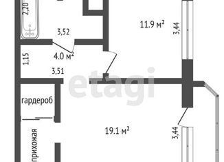 Продажа однокомнатной квартиры, 48.5 м2, деревня Дударева, улица Созидателей, 8, ЖК Комарово