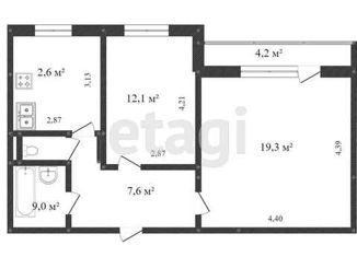 Продажа 2-комнатной квартиры, 52 м2, Тобольск, 9-й микрорайон, 31