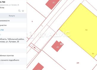 Продам земельный участок, 21.36 сот., деревня Медведчикова, Луговая улица