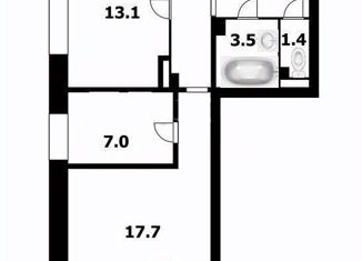 Продам 2-комнатную квартиру, 55 м2, Новосибирск, улица Николая Сотникова, 19, Кировский район
