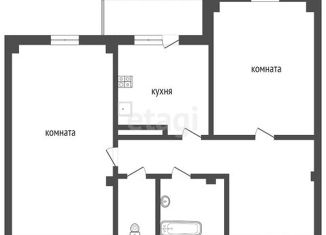 Продается 2-ком. квартира, 48.6 м2, Воронеж, улица Землячки, 43, Северо-Восточный жилой район