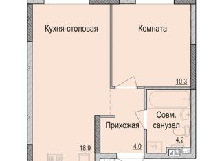 Продаю 1-комнатную квартиру, 37.4 м2, Удмуртия