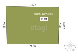 Продаю участок, 4.5 сот., садовые участки 3-й массив