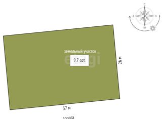Продажа земельного участка, 9.7 сот., поселок Магистральный, Молодёжная улица