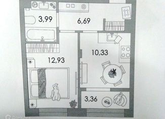 Продажа 1-ком. квартиры, 37.3 м2, Тульская область, Самоварная улица, 10