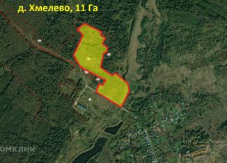Продается земельный участок, 1100 сот., деревня Хмелево, Центральная улица