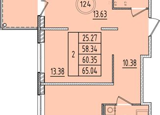 Продажа двухкомнатной квартиры, 58.34 м2, Санкт-Петербург, Образцовая улица, 6к1