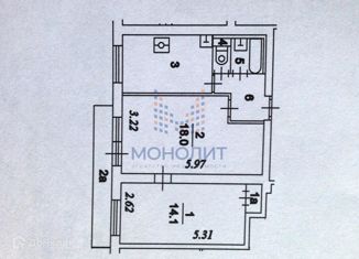 Продам 2-ком. квартиру, 49.1 м2, Москва, улица Багрицкого, 24к2, улица Багрицкого