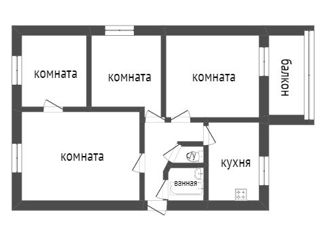 Продаю 4-ком. квартиру, 88.6 м2, Курган, жилой район Центральный, улица Карельцева, 109