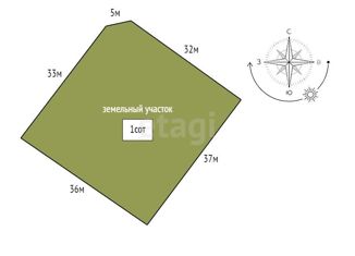 Продается участок, 13.2 сот., деревня Подгородье, 41К-141