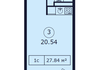 Продам 1-комнатную квартиру, 27.84 м2, поселок городского типа Коктебель, Арматлукская улица, 2