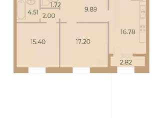 Продажа 2-ком. квартиры, 69.4 м2, Санкт-Петербург, метро Крестовский остров, Петровский проспект, 9