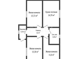 Продается дом, 75 м2, поселок Белозерный, улица Казачат, 2