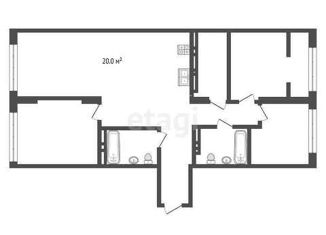 3-ком. квартира на продажу, 93.7 м2, Тюмень, Краснооктябрьская улица, 14, ЖК Скандиа. Квартал на Берегу