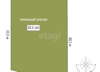 Земельный участок на продажу, 10 сот., СНТ Рассвет, Зелёная улица