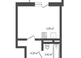 Квартира на продажу студия, 22.4 м2, Балашиха, Безымянная улица, 8, ЖК Столичный