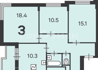 3-ком. квартира на продажу, 71.2 м2, Москва, улица Архитектора Власова, 2, метро Профсоюзная
