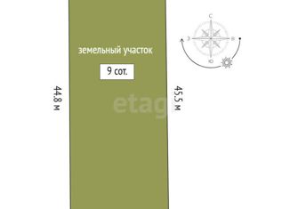 Продажа участка, 9 сот., СНТ Луговое, Грушевая улица, 21