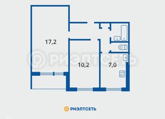 2-ком. квартира на продажу, 44.3 м2, Мурманская область, проезд Михаила Бабикова, 8