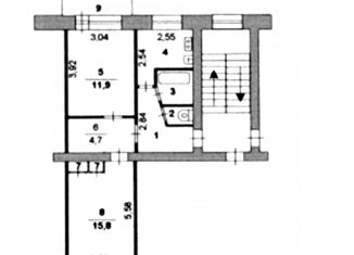 Продажа 2-комнатной квартиры, 46.3 м2, Троицк, проспект Культуры, 14