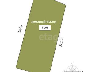 Продажа земельного участка, 5 сот., СНТ Солнышко, Садовая улица